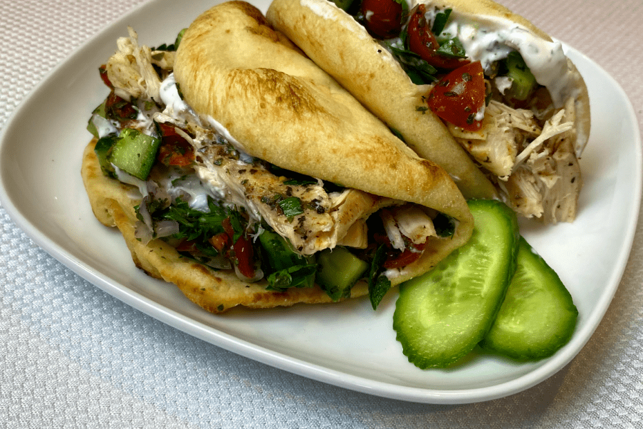 Tiny Chefs - Chicken Gyros with Cucumber Salad and Tzatziki