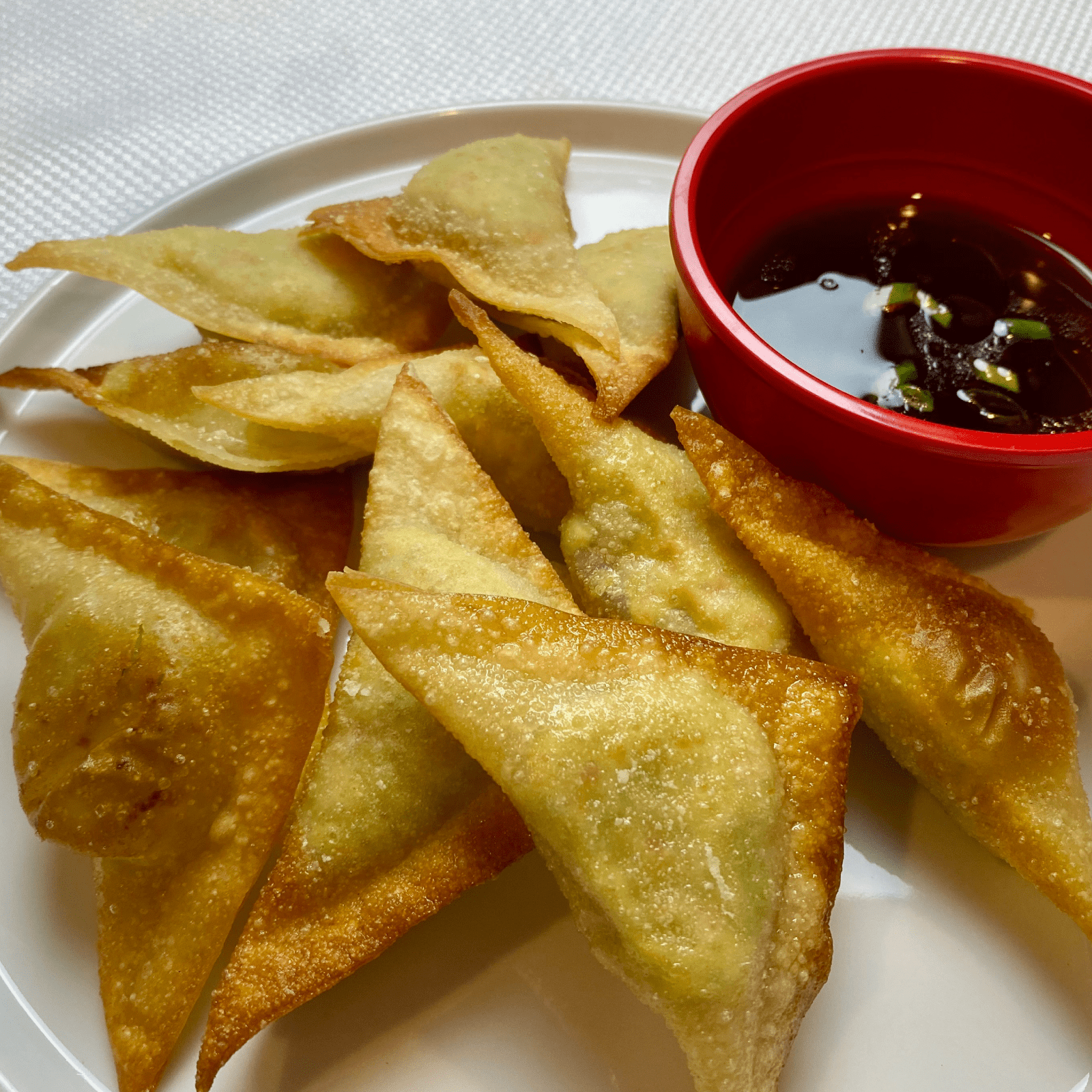 Edamame Dumplings with Ginger Dipping Sauce