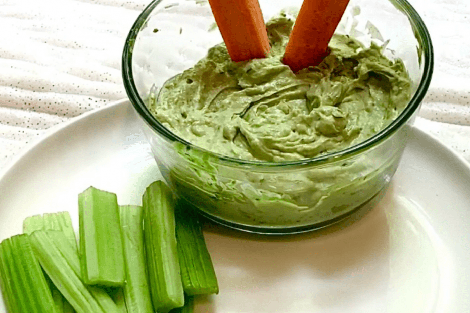 Tiny Chefs - Green Goddess Dip with Sliced Veggies