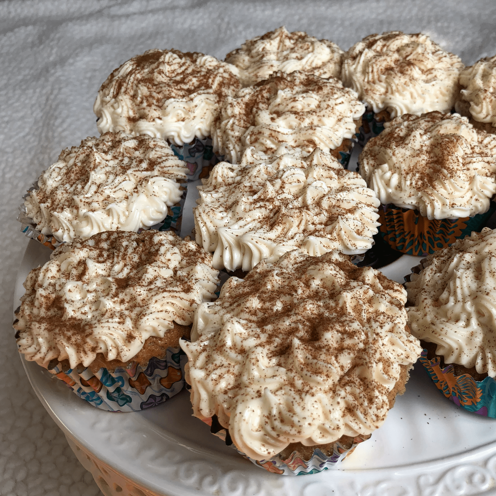 Snickerdoodle Cupcakes with Cream Cheese Frosting