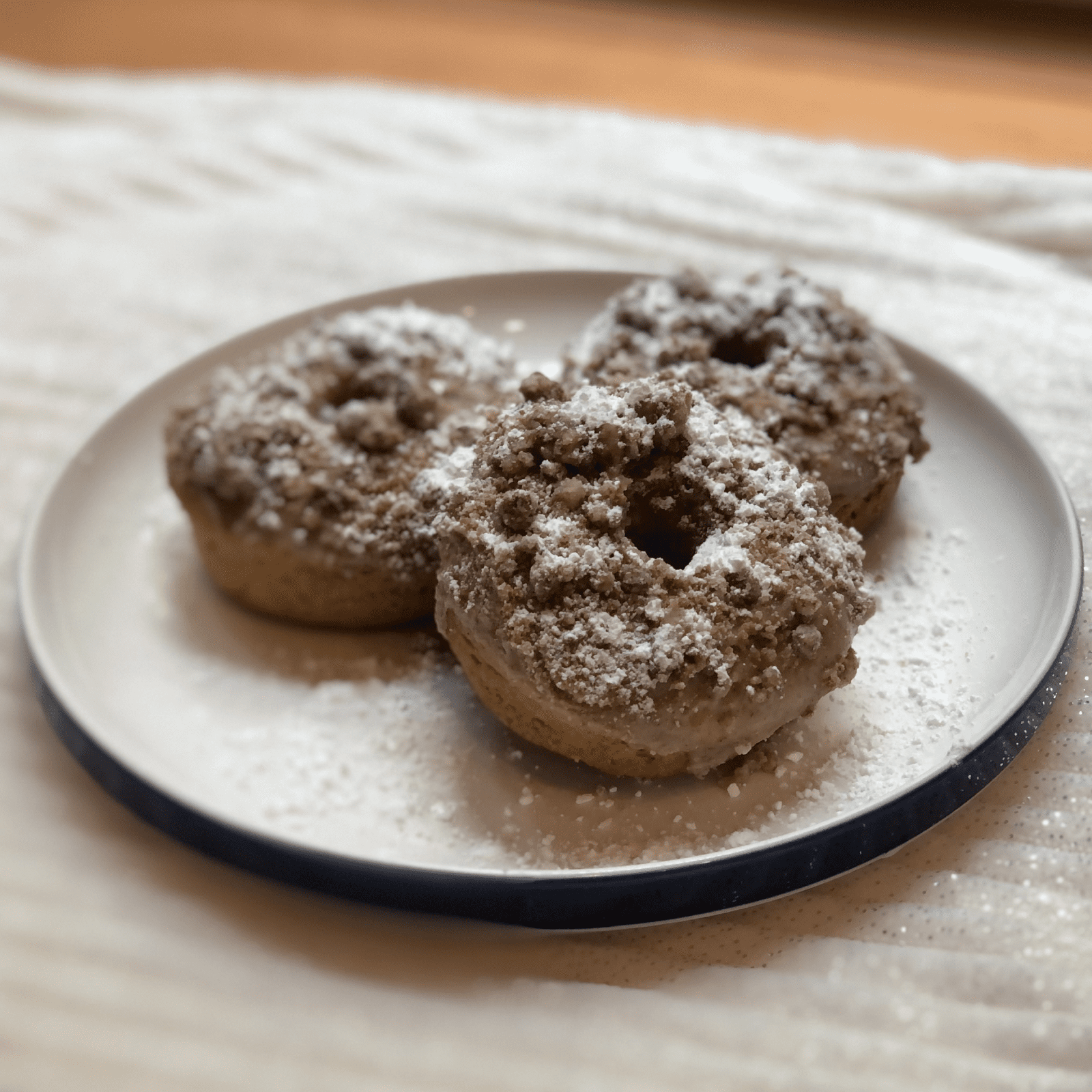 Sour Cream Crumb Donuts