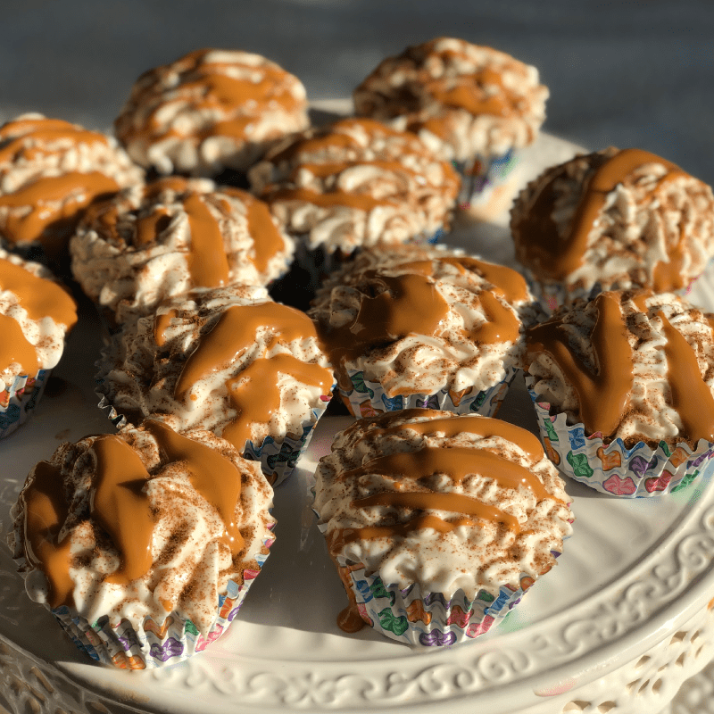 Tres Leches Cupcakes with Sweetened Whipped Topping